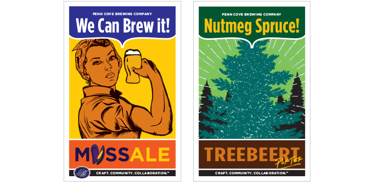 Penn Cove Brewing Company: Strange Brewfest Posters 